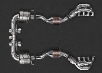 458 Spider | Exhaust System | Capristo - Katalysator 100 Zellen mit Hitzeschutz