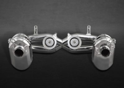 458 Speciale | Exhaust System | Capristo - 2x Scheiben kreisförmig 14mm (vorne oder hinten), Titan Radschrauben, Teilegutachten