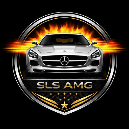 Mercedes-AMG	SLS AMG logo