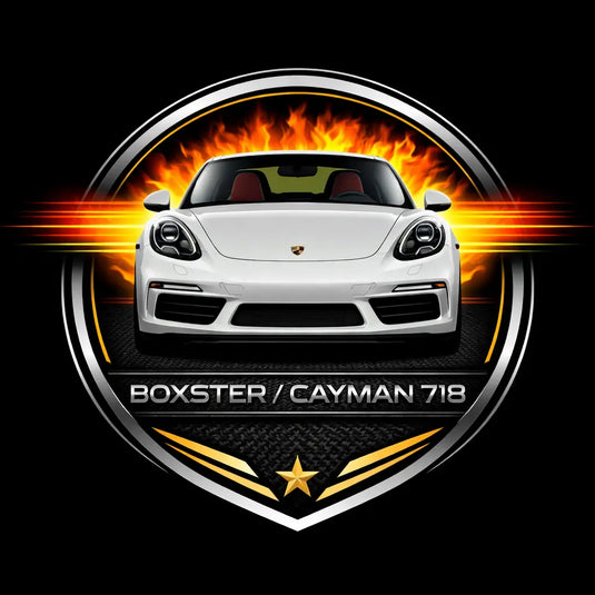 Porsche	Boxster / Cayman 718 logo