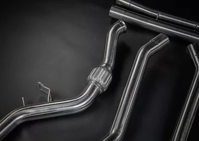 SL63 AMG R232 | Capristo - Abgasanlage zur Verwendung der OEM-Aktuatoren und Verbindungsrohre, mit ECE-Genehmigung nur in Verbindung mit dem Capristo CAN-Modul