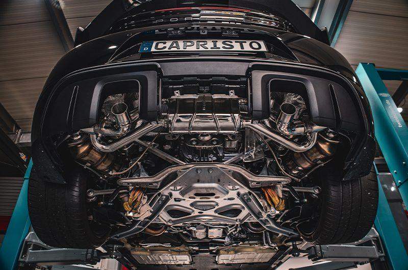 Capristo Abgasanlage | Porsche Cayman GT4 RS 718 Perspektive 4