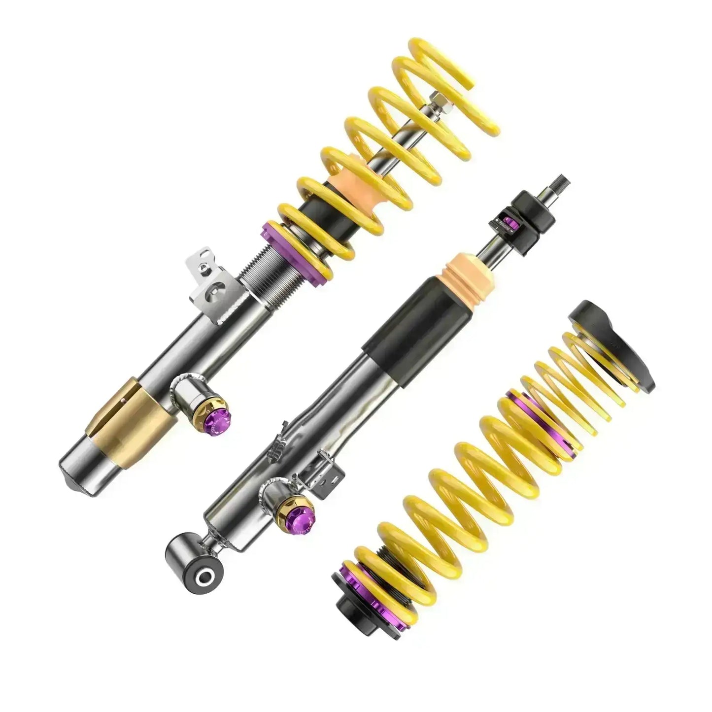 Gewindefahrwerk-Set mit gelben Federn für Auto Tuning, hochwertig, KTH Shop
