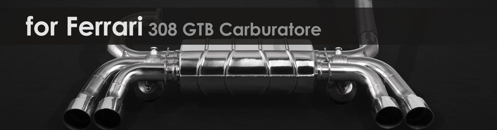 308 GTB Carburatore | Capristo - Exhaust system (with carborators, without catalytic sonverters), with valves, incl. programmable controller EVCU-1 and accessories