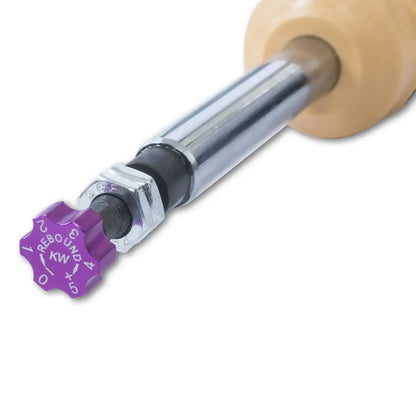 KW Gewindefahrwerk Dämpfer mit violettem Rebound-Einstellrad für Tuning-Autos im KTH Shop