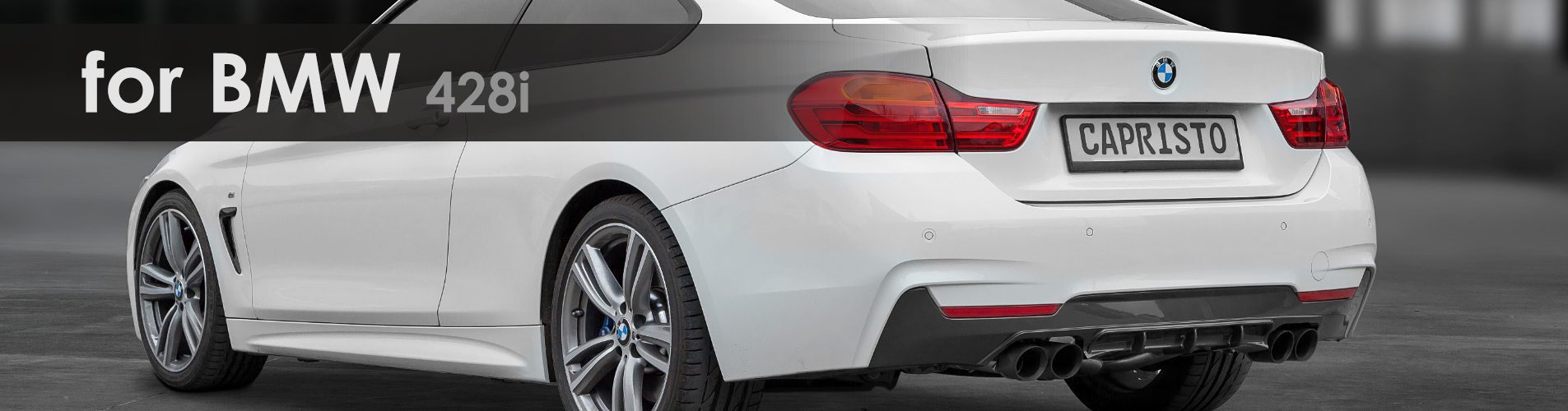 BMW 428i | Exhaust System | Capristo - Exhaust system with middle silencer, skirt and CES-3 controller an TÜV-certification