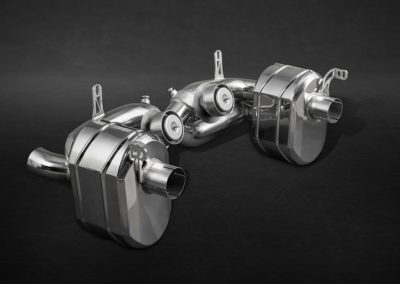 458 Speciale | Exhaust System | Capristo - 2x Scheiben kreisförmig 17mm (nur für hinten), Titan Radschrauben, Teilegutachten