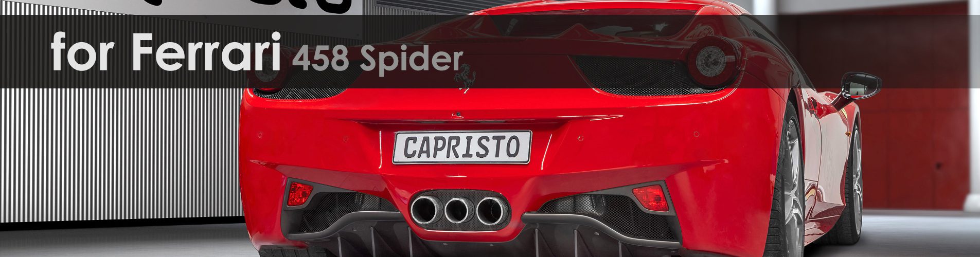 458 Spider | Exhaust System | Capristo - Fächerkrümmer mit Hitzeschutz
