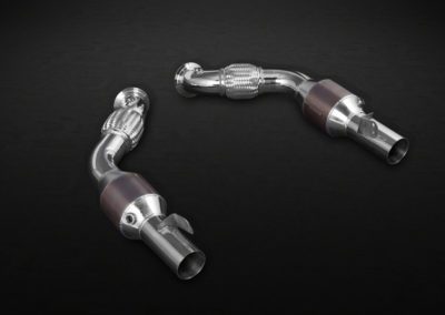 488 GTS | Exhaust System | Capristo - 2x Scheiben kreisförmig 11mm (vorne oder hinten), Titanschrauben, Teilegutachten