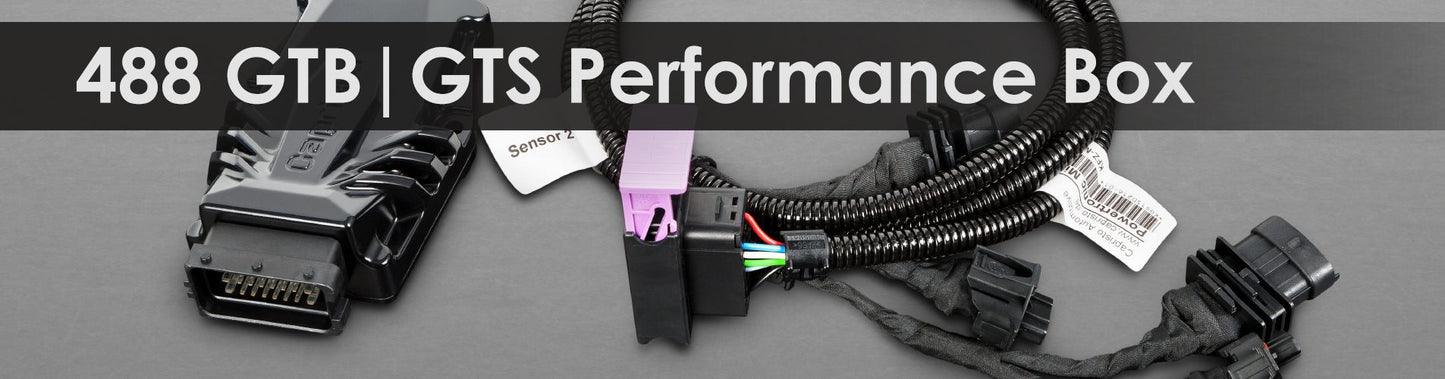 488 GTB|GTS Performance Box | Capristo - Performance enhancement Performance Box for the 488 GTB|GTS, Die-cast aluminium housing, with cable harness and matching connectors