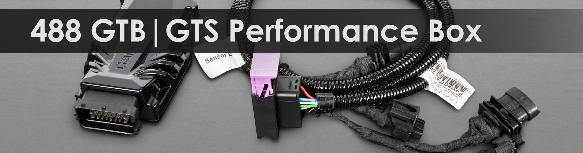 488 GTB|GTS Performance Box | Capristo - Performance enhancement Performance Box for the 488 GTB|GTS, Die-cast aluminium housing, with cable harness and matching connectors