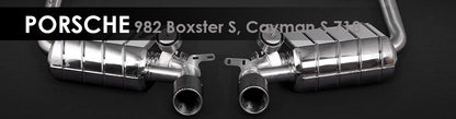 982 Boxster, Cayman S 718 | Capristo - Endschalldämpfer und EVCU-1 , mit polierten Endrohren