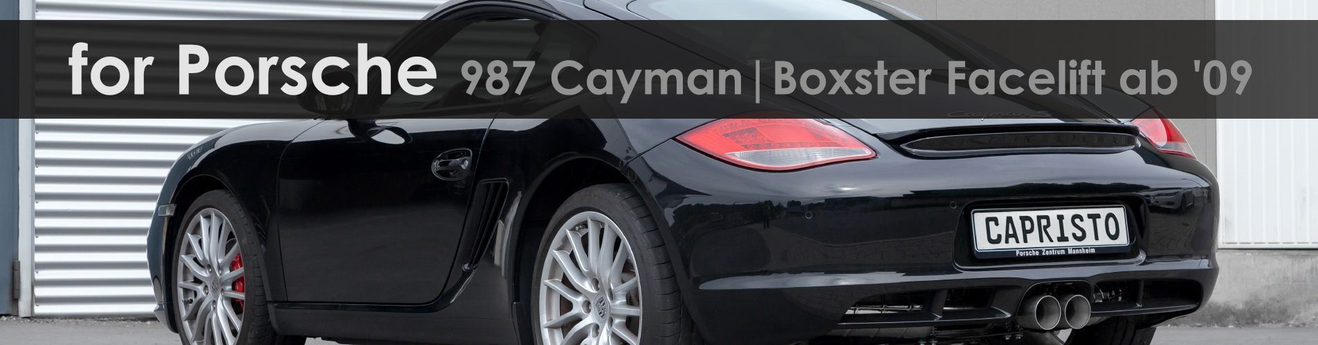 987 Cayman|Boxster FL | Capristo - Endschalldämpfer, mit 200 cpi Sportkatalysatoren, Fächerkrümmer und programmierbarer Steuerung EVCU-1
