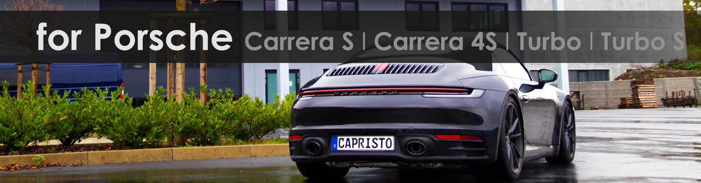 992 Carrera S|Carrera 4S | Capristo - Muffler for use with OEM cat/OPF, incl. programmable Control CES-3 with ECE approva