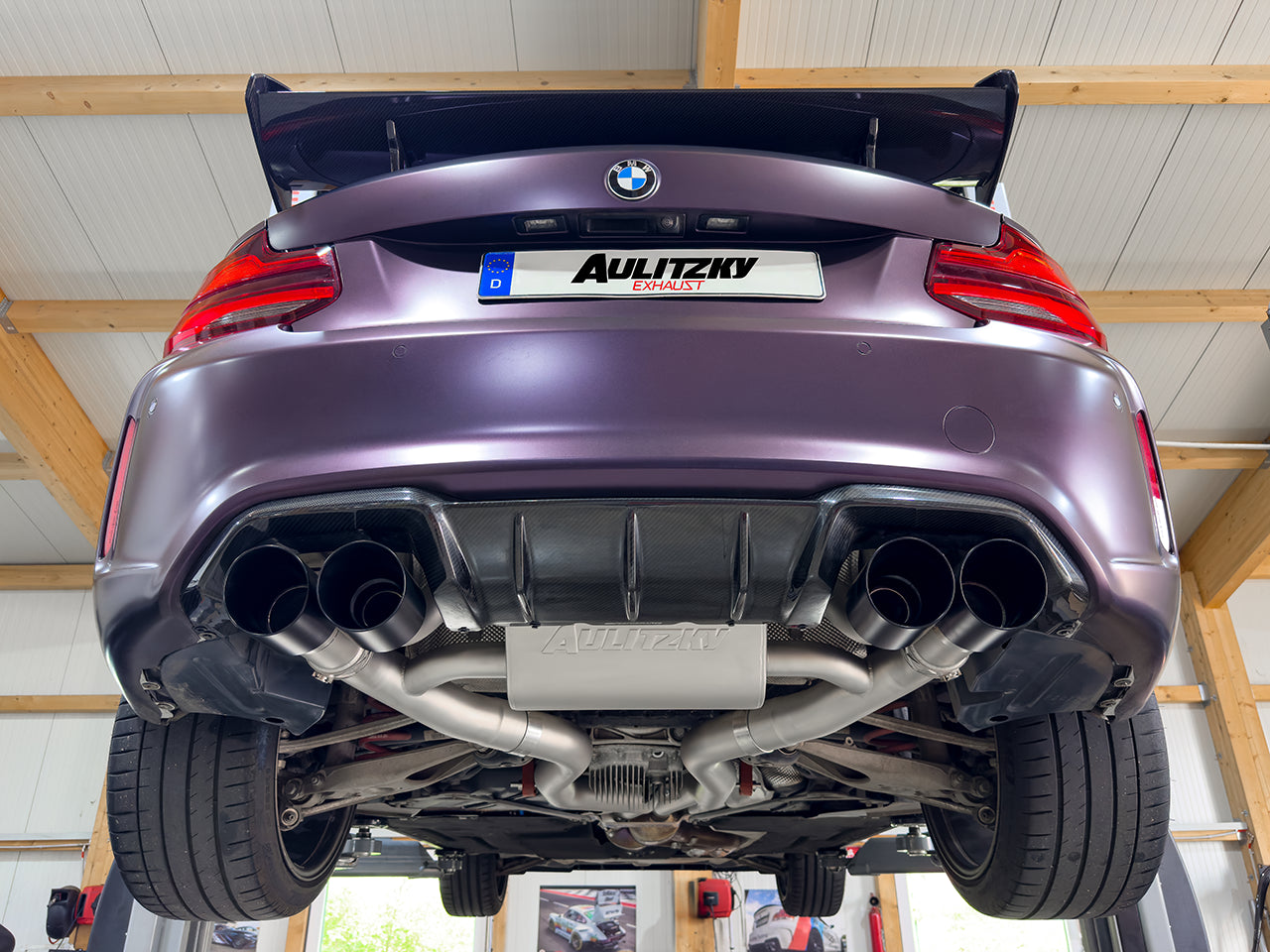 Aulitzky Exhaust ECE Abgasanlage 3" (76mm) |  BMW M2 F87 S55 Perspektive 5