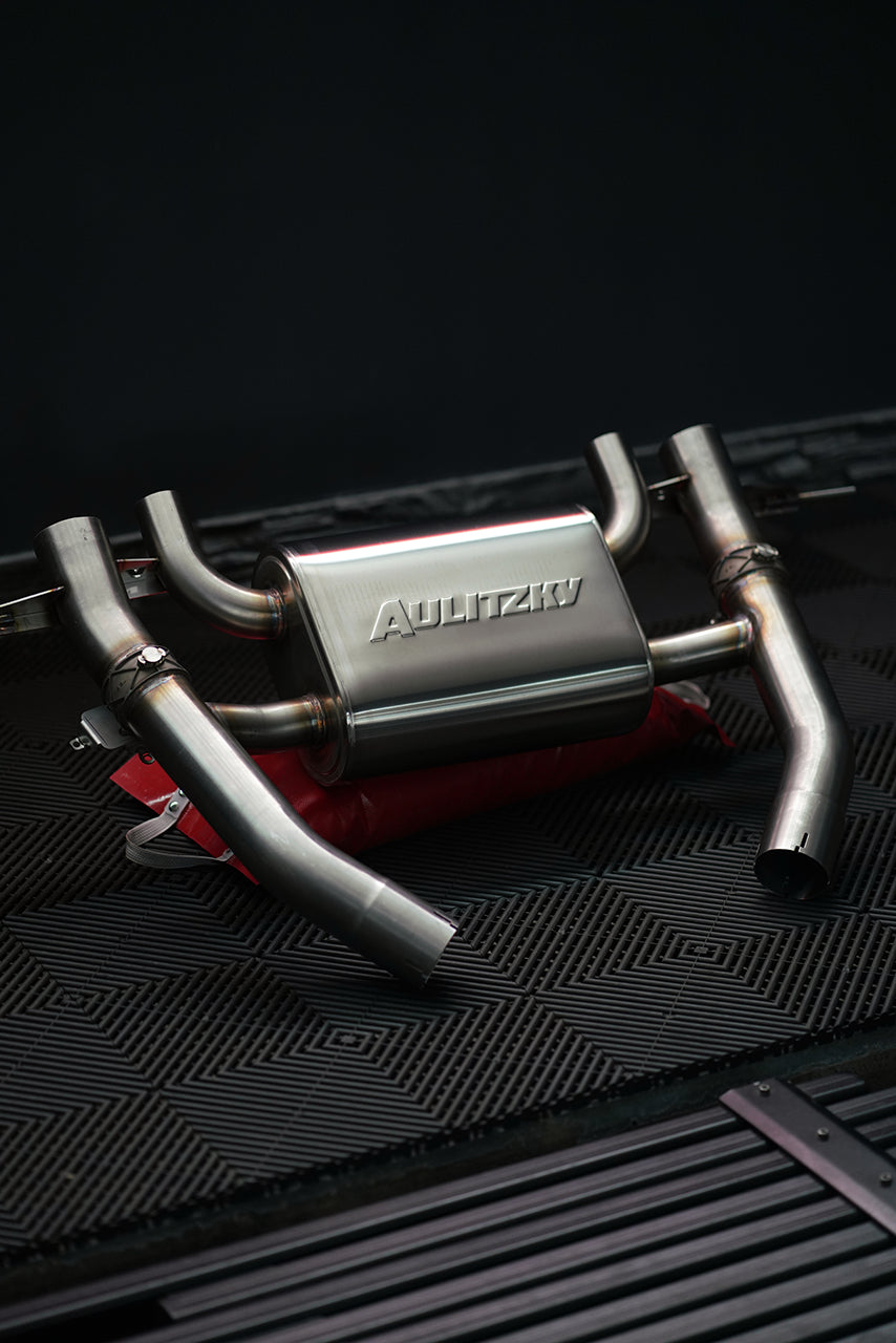 Aulitzky Exhaust ECE Abgasanlage 3" (76mm) |  BMW M3/M4 (G80/G81/G82/G83) S58 Perspektive 3