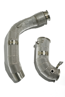 Aulitzky Exhaust Catless Downpipe|  BMW M5/M8 (F90/F91/F92/F93) S63 Perspektive 2