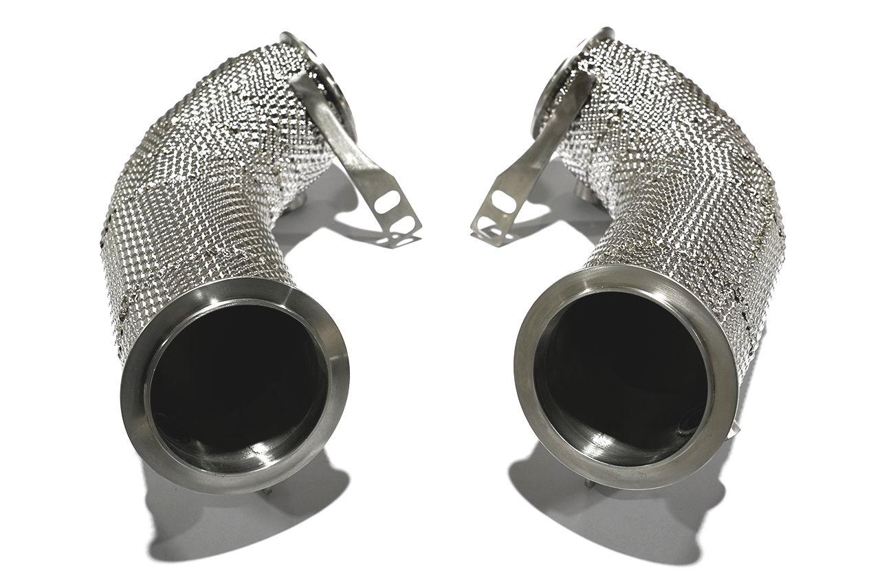 Aulitzky Exhaust Catless Downpipe|  BMW M5/M8 (F90/F91/F92/F93) S63 Perspektive 5