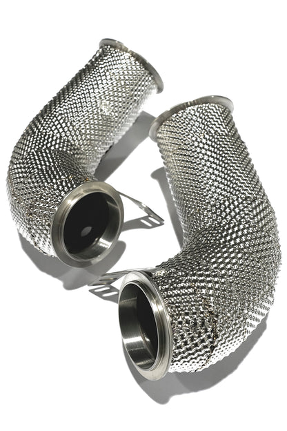 Aulitzky Exhaust Catless Downpipe|  BMW M5/M8 (F90/F91/F92/F93) S63 Perspektive 6