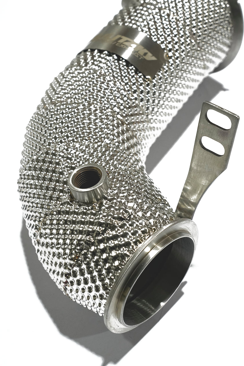 Aulitzky Exhaust Catless Downpipe|  BMW M5/M8 (F90/F91/F92/F93) S63 Perspektive 11