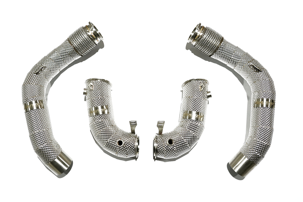 Aulitzky Exhaust Catless Downpipe|  BMW M5/M8 (F90/F91/F92/F93) S63 Perspektive 15