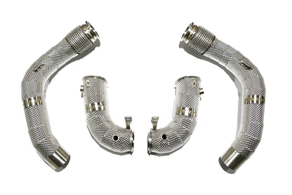 Aulitzky Exhaust Catless Downpipe|  BMW M5/M8 (F90/F91/F92/F93) S63 Perspektive 15
