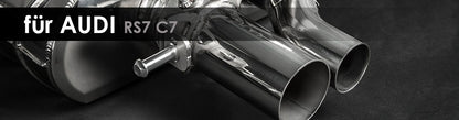 RS7 Sportback | Capristo - Klappenabgasanlage incl. programmierbarer Steuerung CES-3 Bitte beachten Sie die zulässigen Fahrzeugtypen in der ECE-Genehmigung