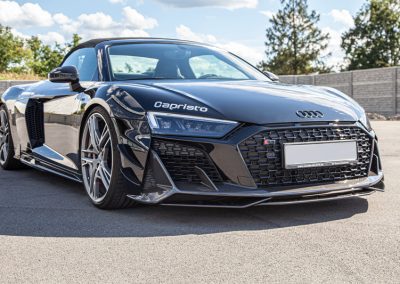 R8 V10 4s PA | Carbon | Capristo - Frontspoiler Gewebe K, mattlackiert