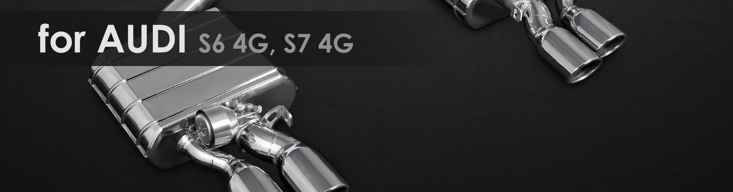 S6 4G, S7 4G | Capristo - rear silencer, middle silencer replacement pipes, CES-3 , ECE