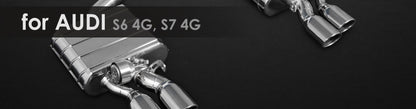 S6 4G, S7 4G | Capristo - rear silencer, middle silencer replacement pipes, CES-3 , ECE