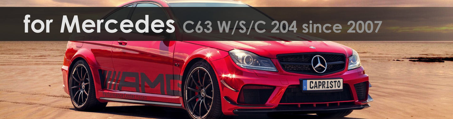 C63 W/S/C 204 | Capristo - Centre Muffler Replacement Pipes for Capristo System