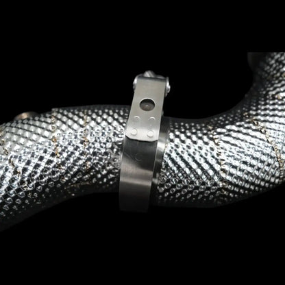 Isolierte Edelstahl-Auspuffkomponente mit Metall-Schelle, Tuning-Teil aus dem KTH Shop