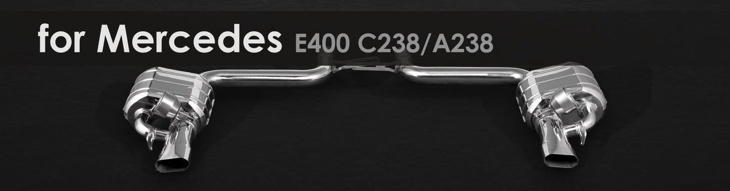 E400 C238/A238 | Capristo - Endschalldämpfer, Mittelschalldämpferersatzrohre, CES-3 , ( mit ECE für C238