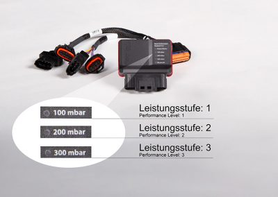 Ferraris with Turbo engine Performance Box | Capristo - Ferrari SF90 Performance Box with cable harness and suitable plug connectors Up to 11% more power