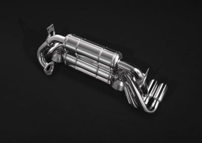 Testarossa | Capristo - Exhaust system without exhaust flaps (Sound 1,2,3) with adapter set