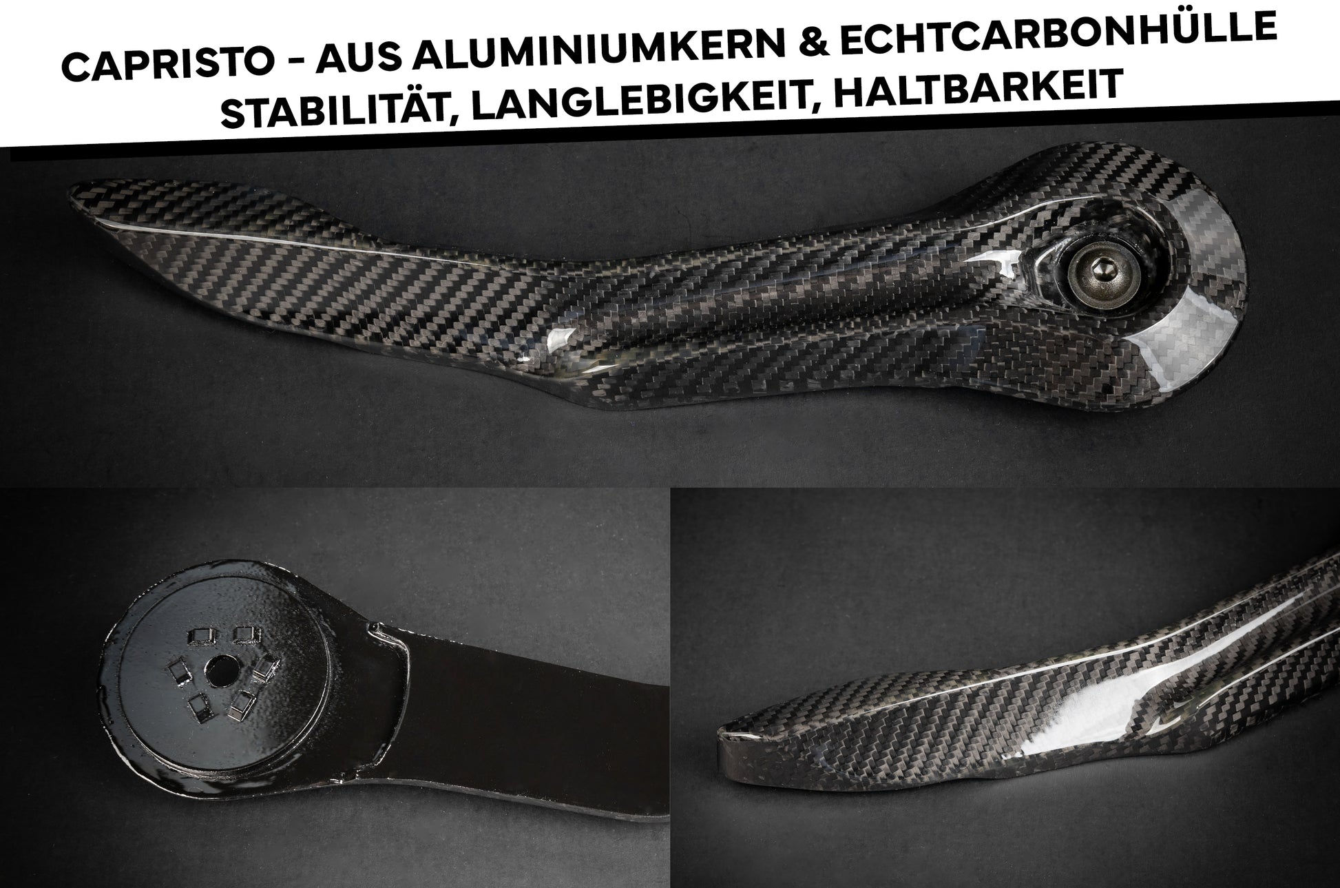 Sitzversteller für Ferrari | Capristo - Sitzversteller Aluminium mit Echtcarbonhülle für Fahrersitz