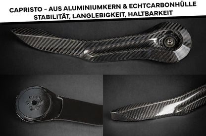 Sitzversteller für Ferrari | Capristo - Sitzversteller Aluminium mit Echtcarbonhülle für Fahrersitz