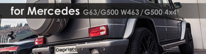 G63/G500 W463 | Capristo - 4-pipe rear muffler with CES-3 Please note the permitted vehicle models in the ECE Approval