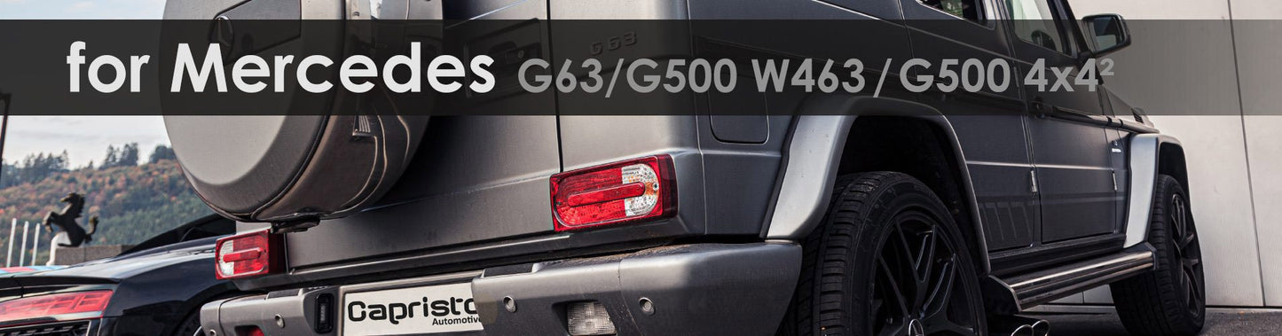 G63/G500 W463 | Capristo - Downpipes mit 100 Zellen Sportkats (für G63)