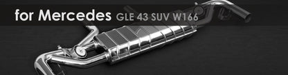 GLE 43 SUV W166/ Coupé C292 | Capristo - Muffler, middle muffler replacement pipes, CES-3 control
