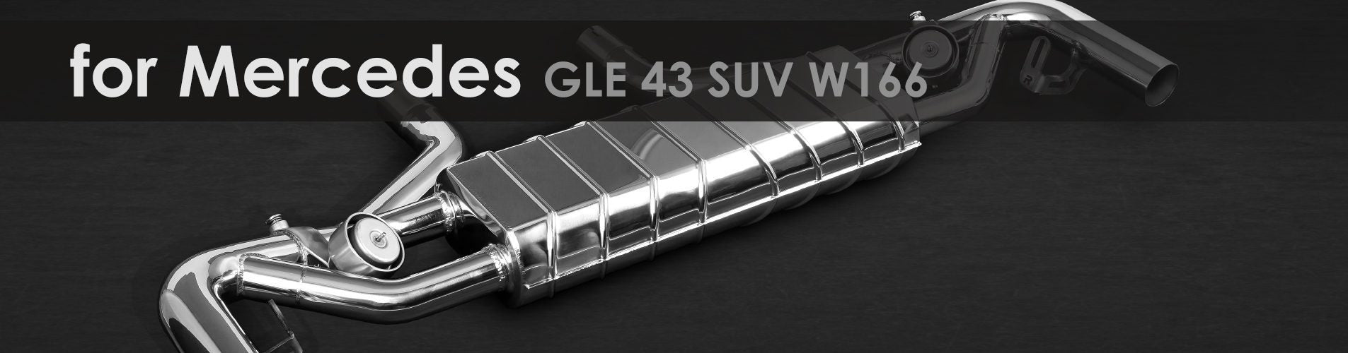GLE 43 SUV W166/ Coupé C292 | Capristo - Muffler, middle muffler replacement pipes, CES-3 control