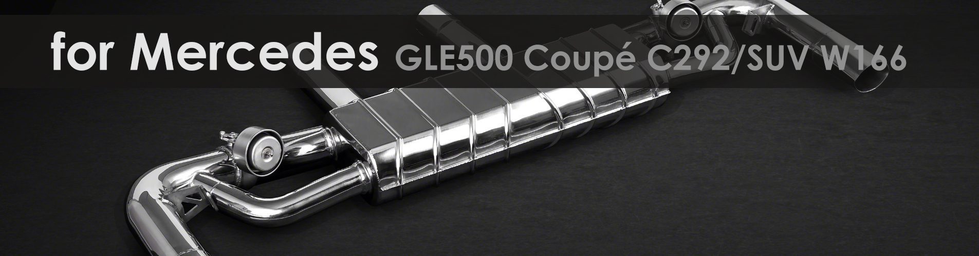 GLE500 Coupé C292/SUV W166 | Capristo - Sports catalyst with 100 cells for CAPRISTO end muffler