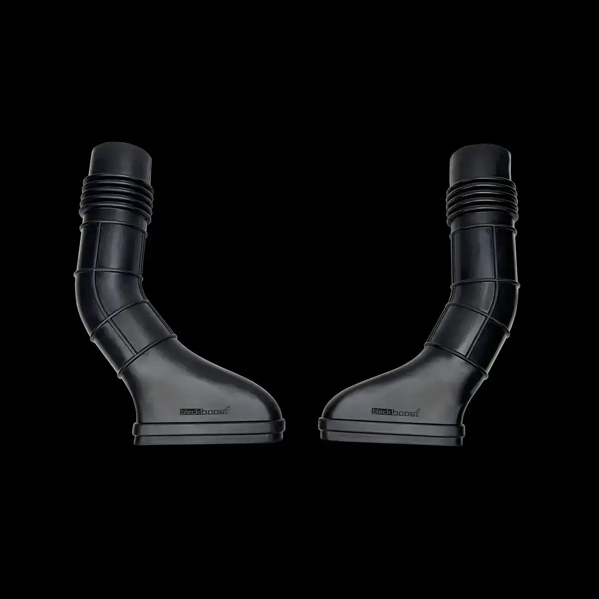 Zwei schwarze Inlet-Ducts für Auto-Tuning, hochwertiges Zubehör bei KTH Shop