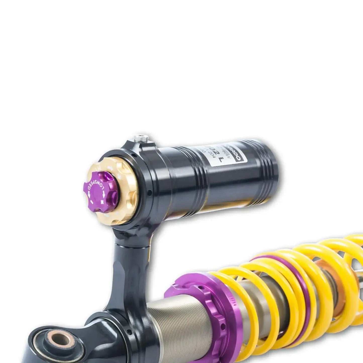 Hochwertiges Gewindefahrwerk mit gelber Feder für Auto Tuning, KTH Shop Produktfoto