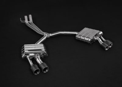 S5 F5 | Capristo - muffler, replacement pipes, CES-3, polished oval tailpipes