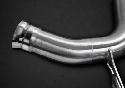 SL63 /SL65 R231 | Capristo - Downpipes mit 100 Zellen Sportkats und Mittelschalldämpferersatzrohren