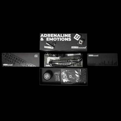 Blackboost Tuning-Paket mit Thermostat und Zubehör, KTH Shop, hochwertiges Tuning-Set auf schwarzem Hintergrund