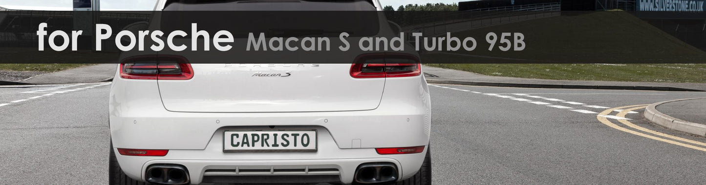 Macan S and Turbo | Capristo - Abgasanlage inkl. CES-3 Bitte beachten Sie die zulässigen Fahrzeugtypen in der ECE Genehmigung