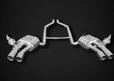 Maserati 4200 | Capristo - Valve exhaust system, connecting tubes, polished tailpipes, incl. CES-3, Please note the permitted vehicle models in the ECE-Approval
