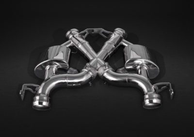 675 LT | Capristo - Rear silencer with catless downpipes, EVCU-1 , carbon tailpipes, heat protection